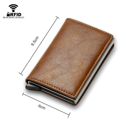 Mens Leather RFID Card Holder