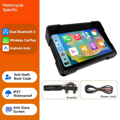 5 inch Portable Motorcycle Car Play Screen